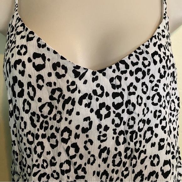 Animal Cheetah Print White and Black Cami Top Y2k Nwt Size Small S - Picture 3 of 9